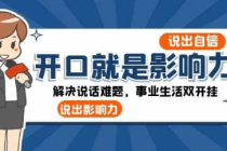 开口就是影响力：解决说话难题，事业生活双开挂